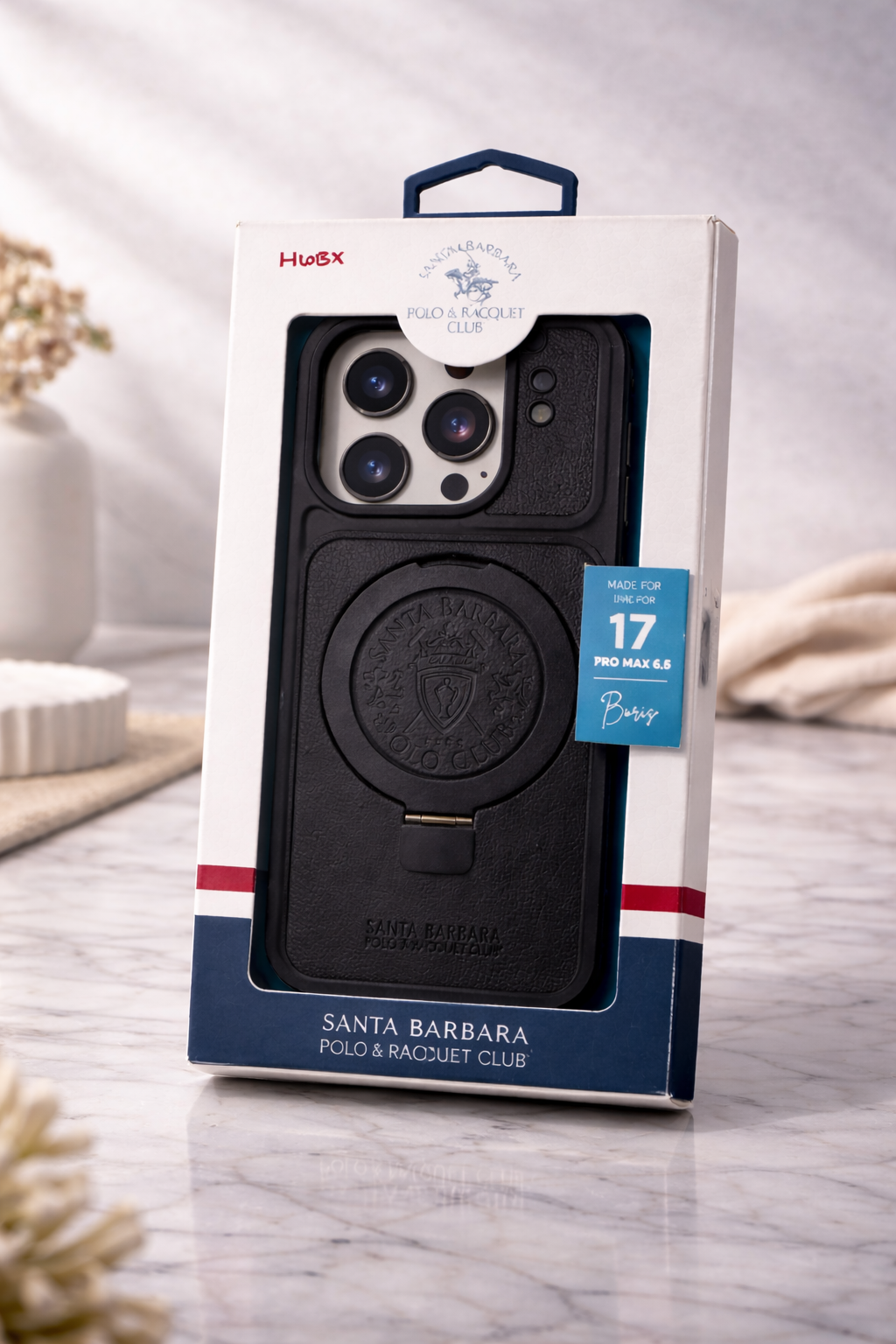 Santa Barbara MagSafe Case for iPhone 17 Pro Max | Luxury Leather Finish 💼