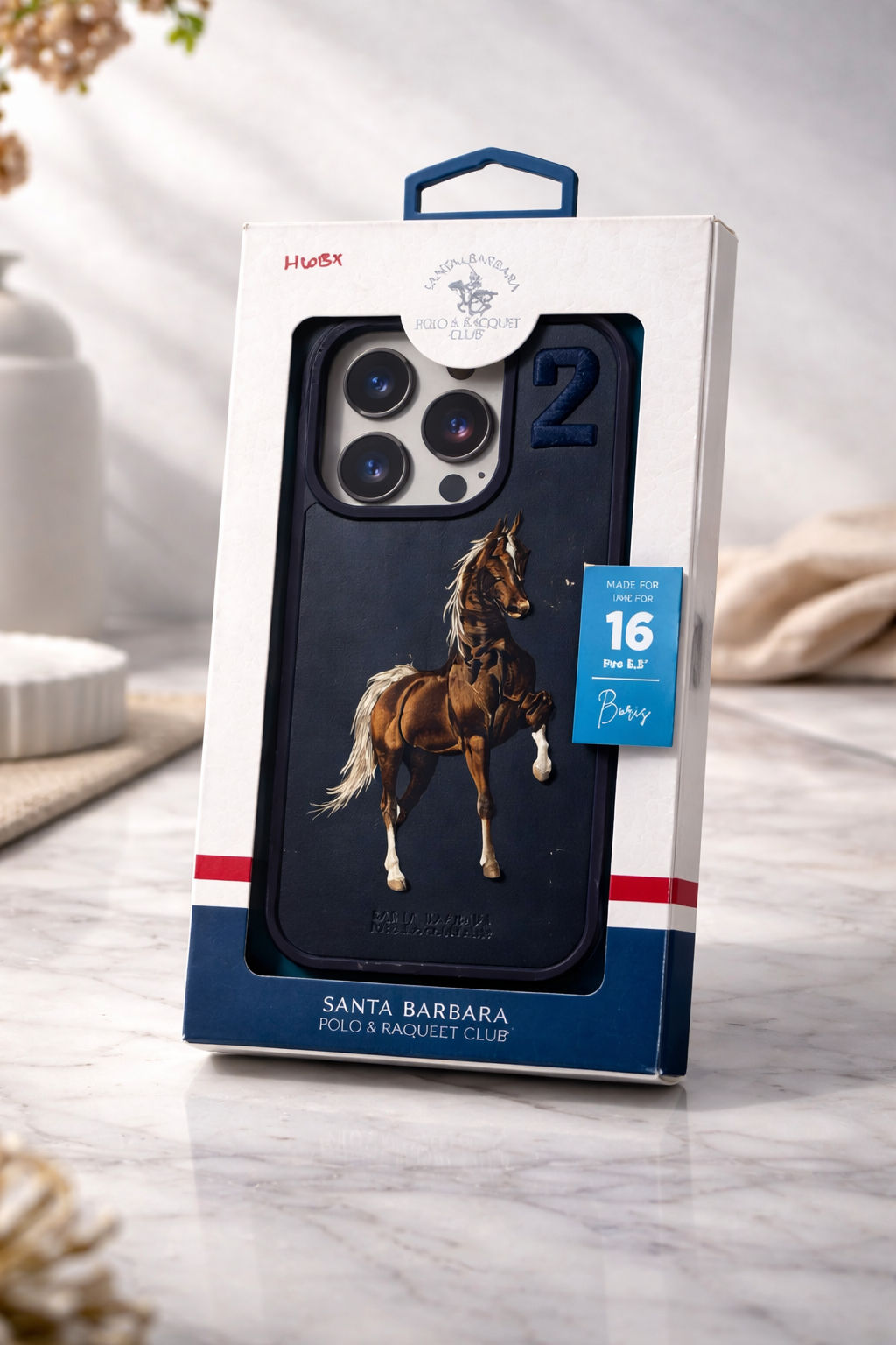 Luxury Horse Design Case for iPhone 16 Pro | Santa Barbara Premium Cover 🐎
